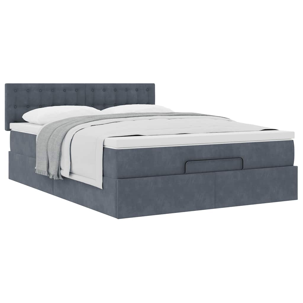8721158467348_g_en_hd_3 vidaXL Ottoman Bed with Mattress Dark Grey Queen Velvet - Image 5