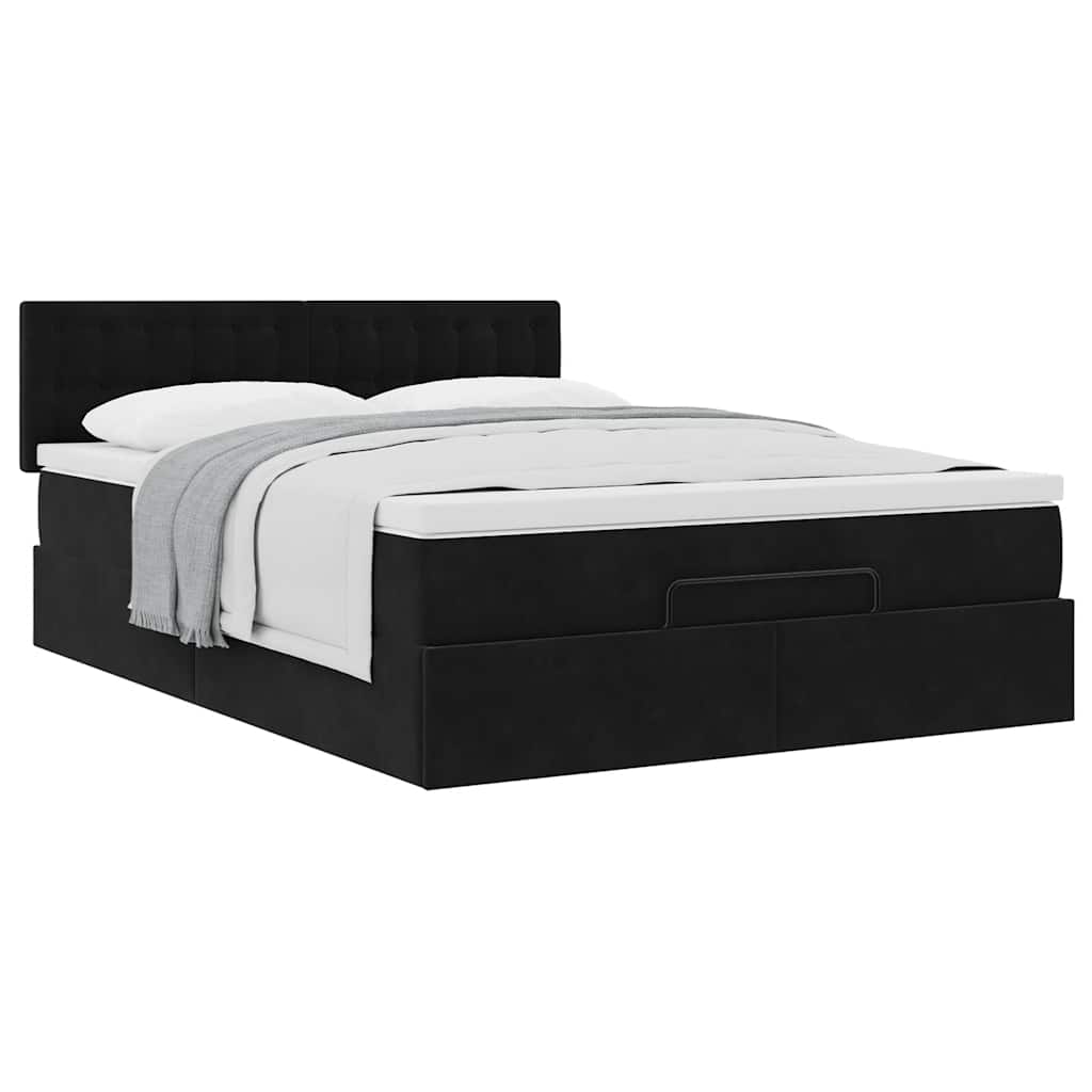 8721158467355_g_en_hd_3 vidaXL Ottoman Bed with Mattress Black Queen Velvet - Image 5