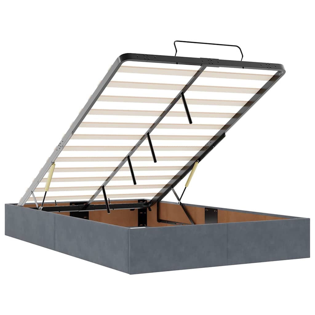 8721158467362_g_en_hd_10 vidaXL Ottoman Bed with Mattress Dark Grey King Single Velvet - Image 12