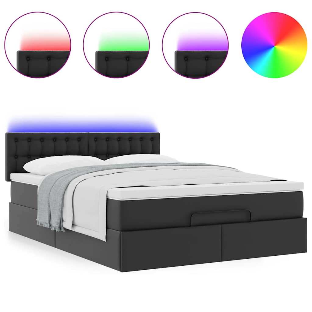 8721158469649_g_en_hd_3 vidaXL Ottoman Bed with Mattresses & LEDs Black Double Faux Leather - Image 5