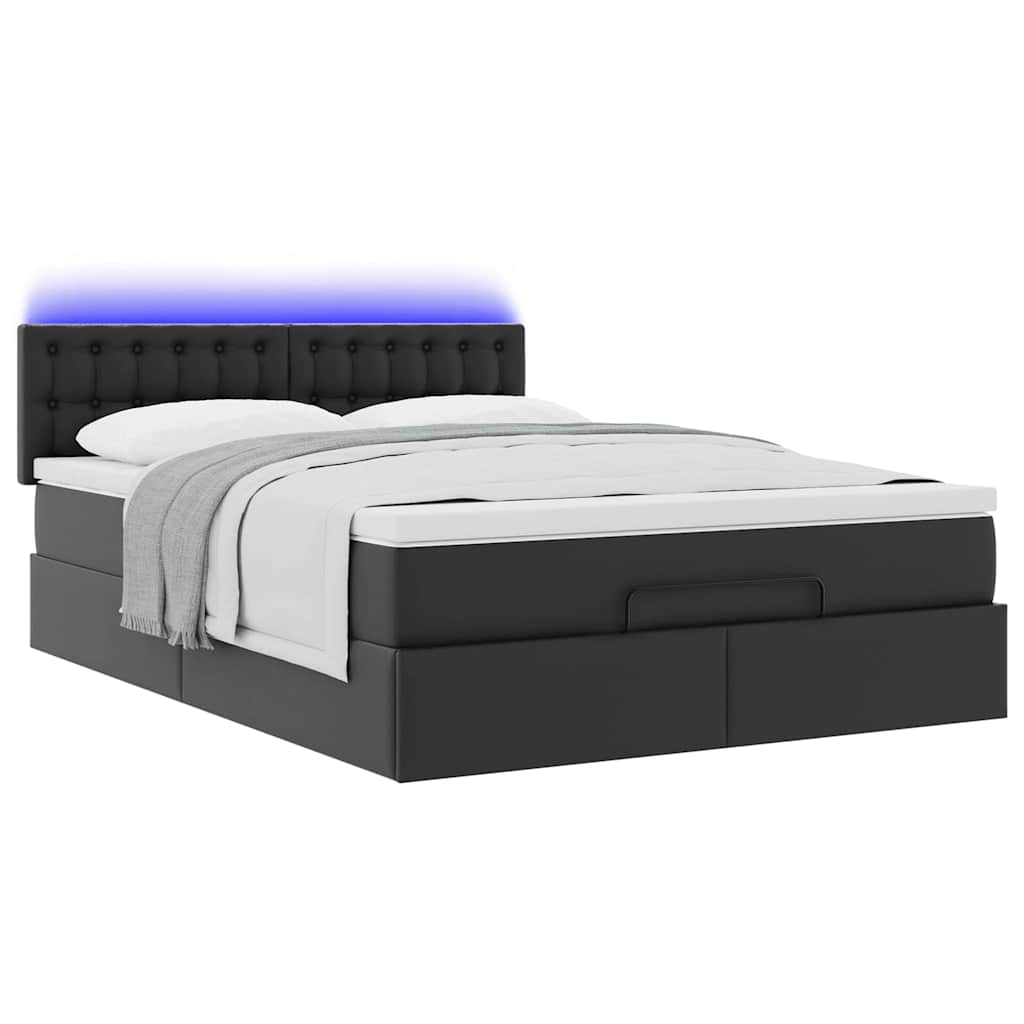 8721158469656_g_en_hd_4 vidaXL Ottoman Bed with Mattresses & LEDs Black Queen Faux Leather - Image 6