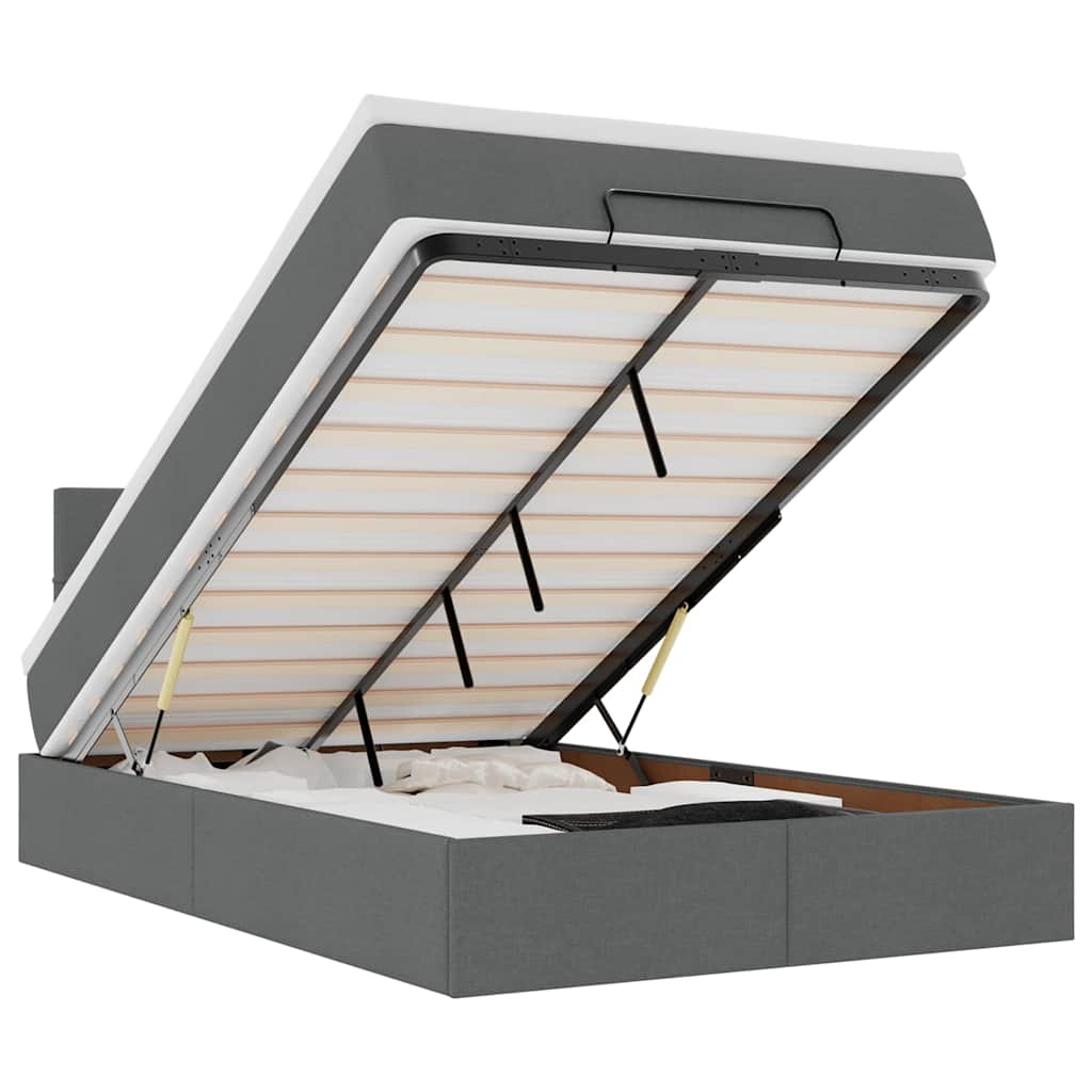 8721158471314_a_en_hd_1 vidaXL Ottoman Bed with Mattress & LEDs Dark Grey King Single Fabric - Image 2