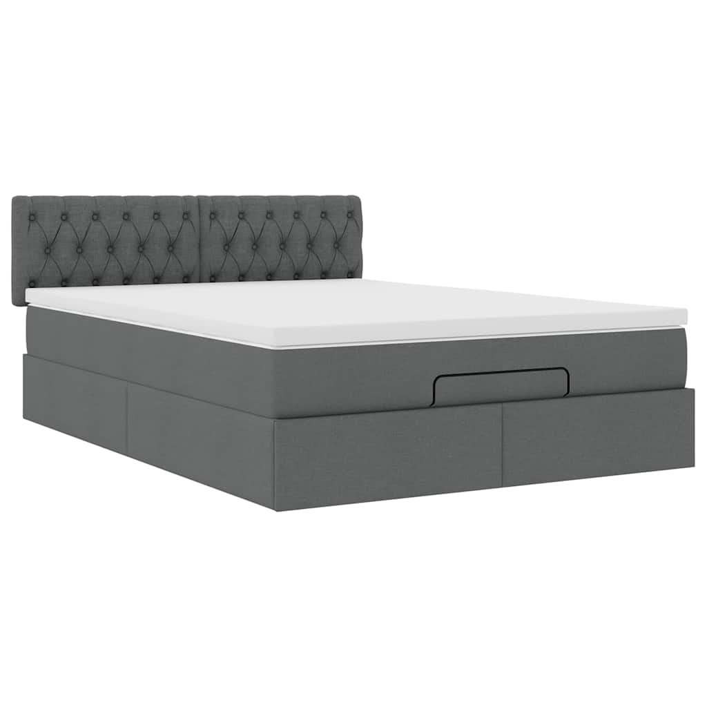 8721158472120_g_en_hd_5 vidaXL Ottoman Bed with Mattress & LEDs Dark Grey Queen Fabric - Image 7