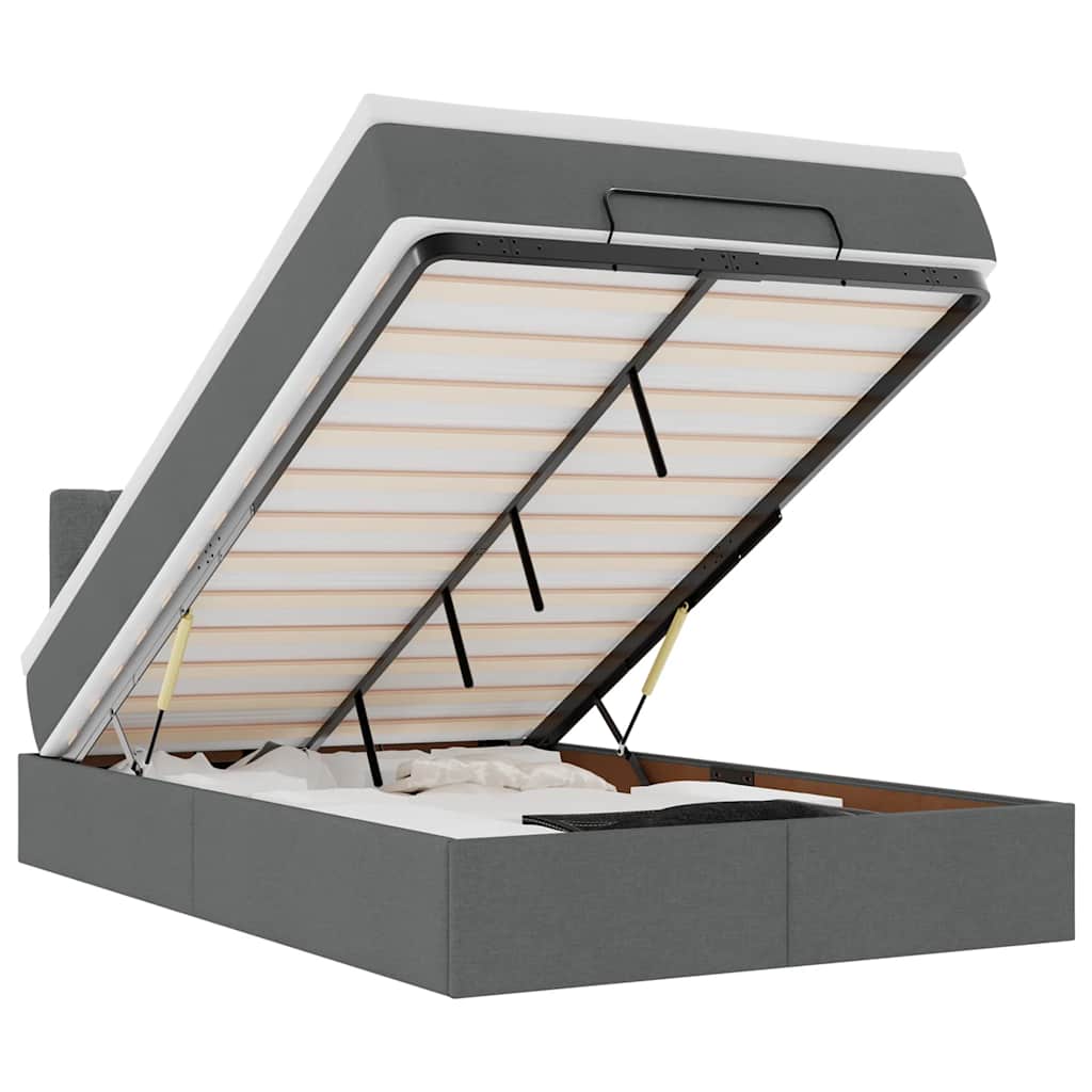 8721158472144_a_en_hd_1 vidaXL Ottoman Bed with Mattress & LEDs Dark Grey King Single Fabric - Image 2