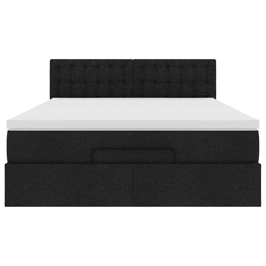 8721158472960_g_en_hd_6 vidaXL Ottoman Bed with Mattress & LEDs Black Queen Fabric - Image 8