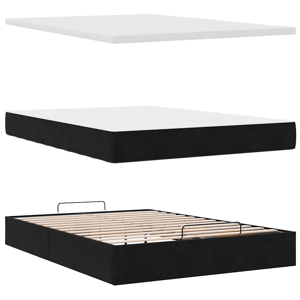 8721158473684_g_en_hd_5 vidaXL Ottoman Bed with Mattress & LEDs Black Queen Velvet - Image 7