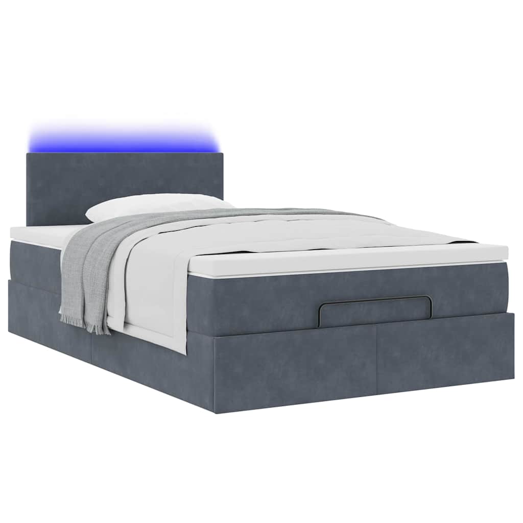 8721158473691_g_en_hd_1 vidaXL Ottoman Bed with Mattress & LEDs Dark Grey King Single Velvet - Image 3