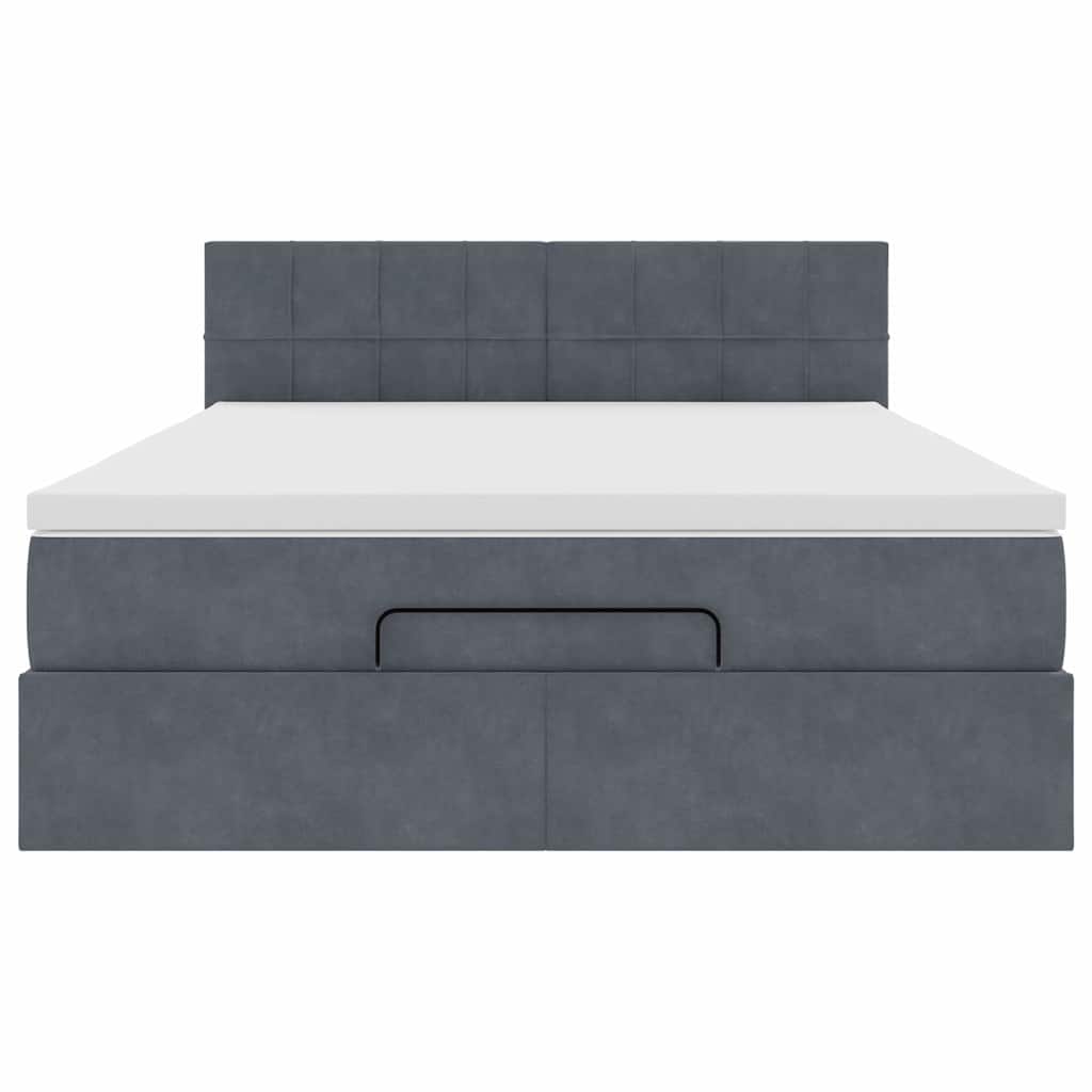 8721158474391_g_en_hd_4 vidaXL Ottoman Bed with Mattress & LEDs Dark Grey Queen Velvet - Image 6