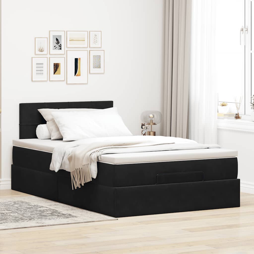 8721158474421_g_en_hd_2 vidaXL Ottoman Bed with Mattress & LEDs Black King Single Velvet - Image 4