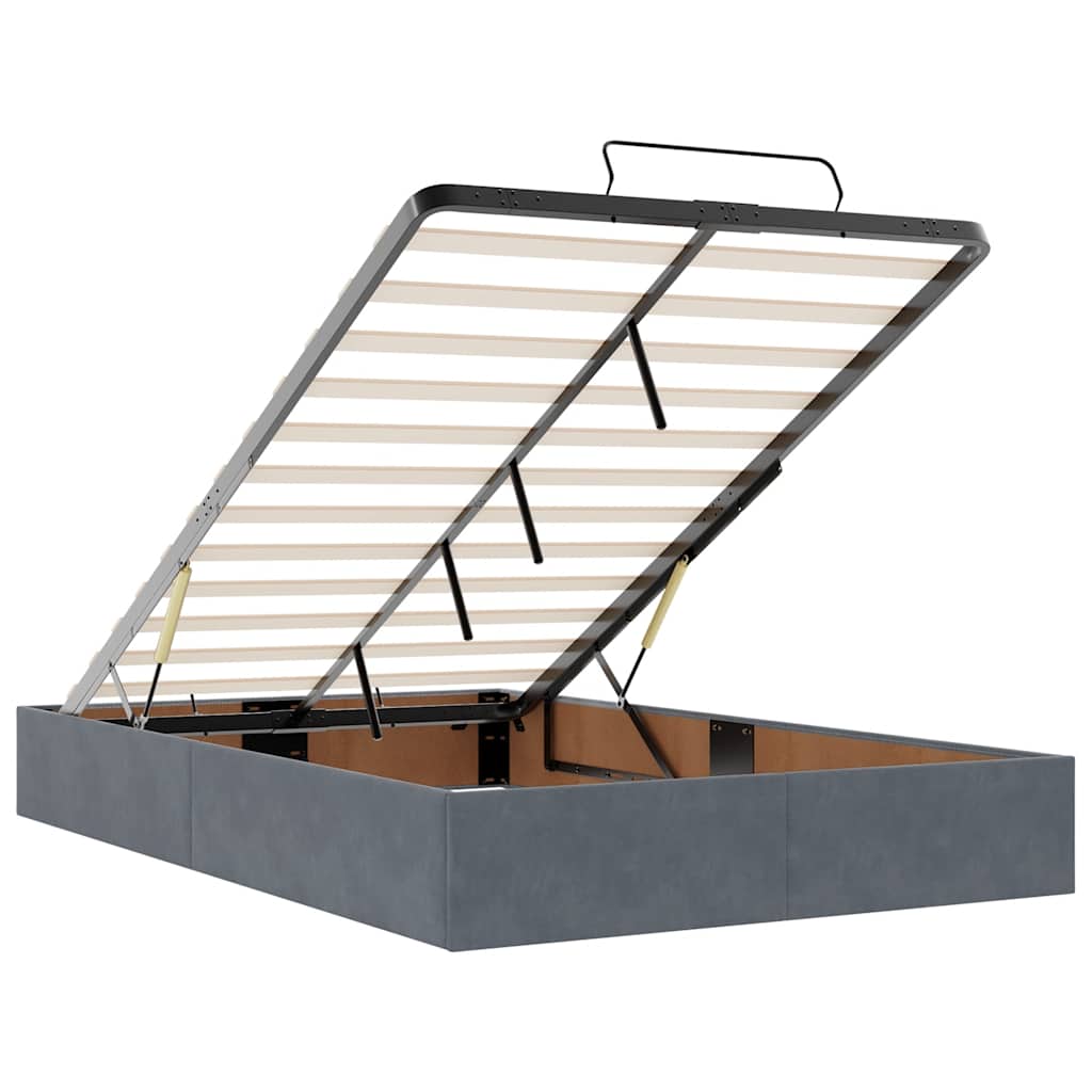 8721158475138_g_en_hd_11 vidaXL Ottoman Bed with Mattress & LEDs Dark Grey King Single Velvet - Image 13