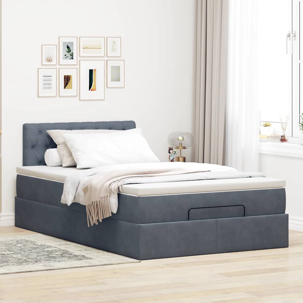 8721158475138_g_en_hd_2 vidaXL Ottoman Bed with Mattress & LEDs Dark Grey King Single Velvet - Image 4