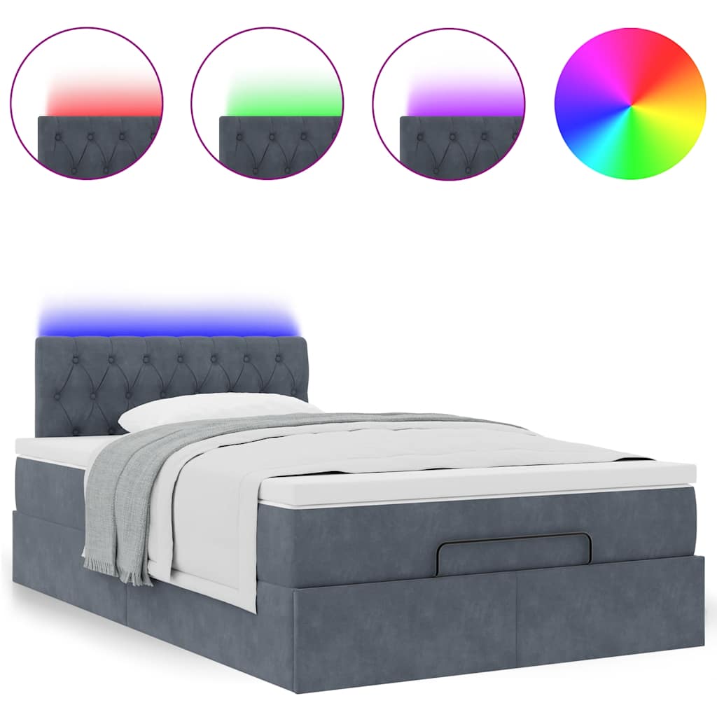 8721158475138_g_en_hd_3 vidaXL Ottoman Bed with Mattress & LEDs Dark Grey King Single Velvet - Image 5