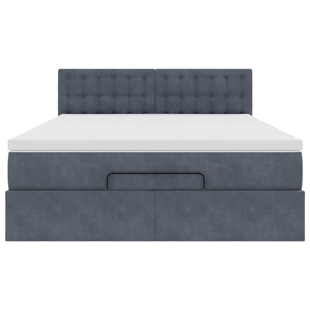 8721158475831_g_en_hd_6 vidaXL Ottoman Bed with Mattress & LEDs Dark Grey Queen Velvet - Image 8