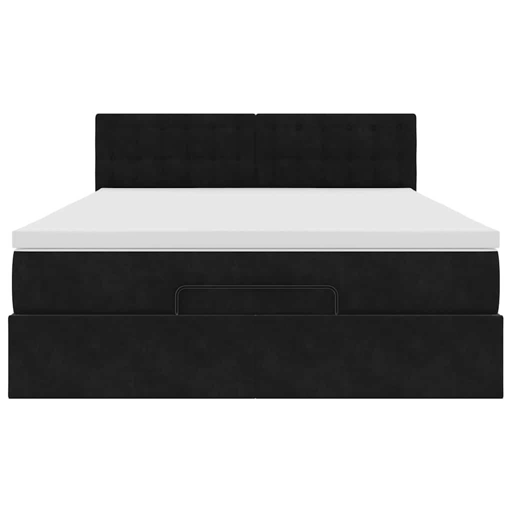 8721158475848_g_en_hd_6 vidaXL Ottoman Bed with Mattress & LEDs Black Queen Velvet - Image 8