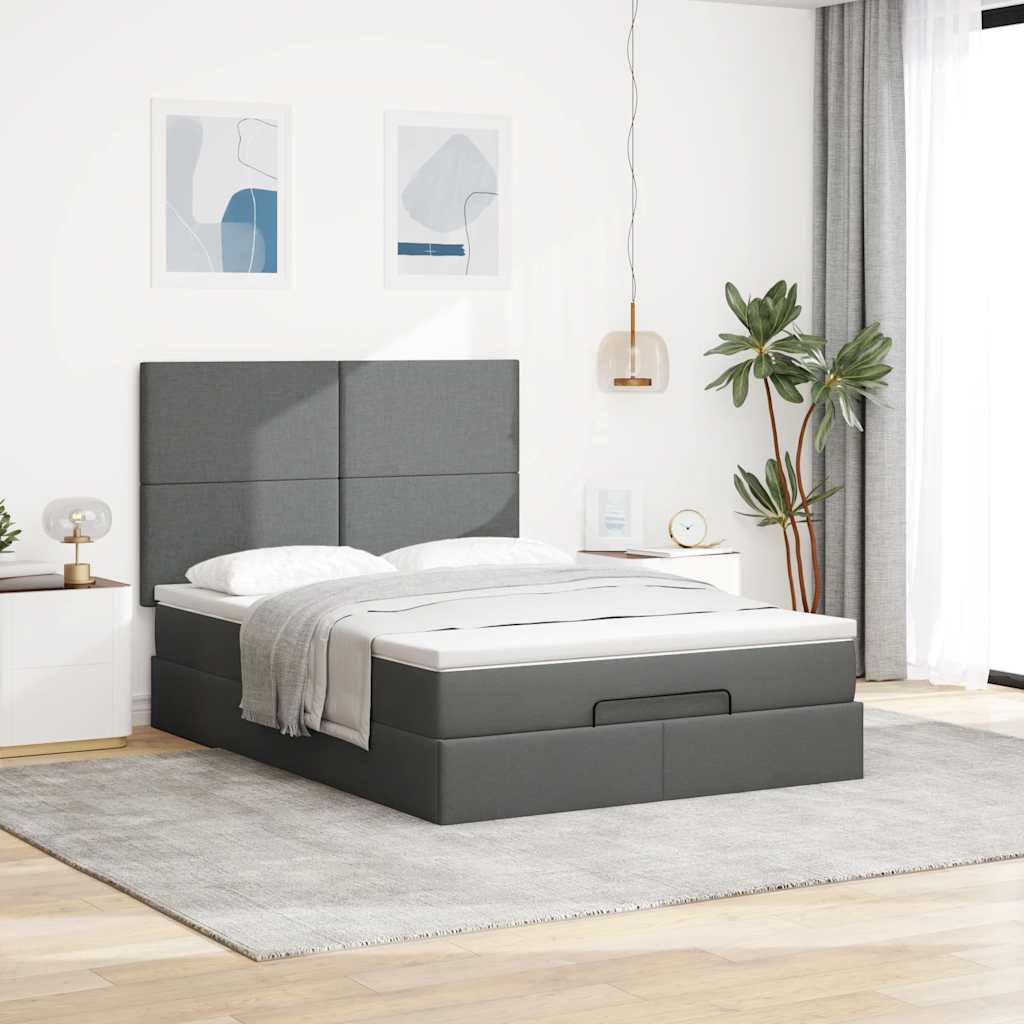 8721158478931_g_en_hd_1 vidaXL Ottoman Bed with Mattress Dark Grey Double Fabric - Image 3