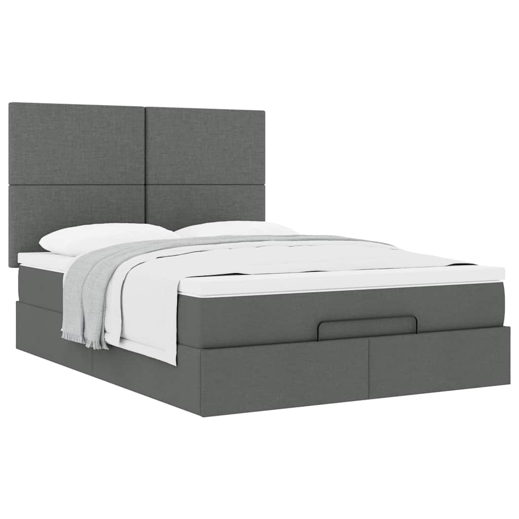 8721158478931_g_en_hd_3 vidaXL Ottoman Bed with Mattress Dark Grey Double Fabric - Image 5