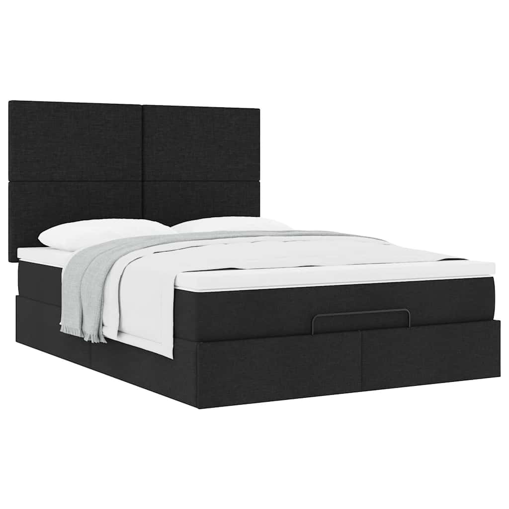 8721158478948_g_en_hd_3 vidaXL Ottoman Bed with Mattress Black Double Fabric - Image 5