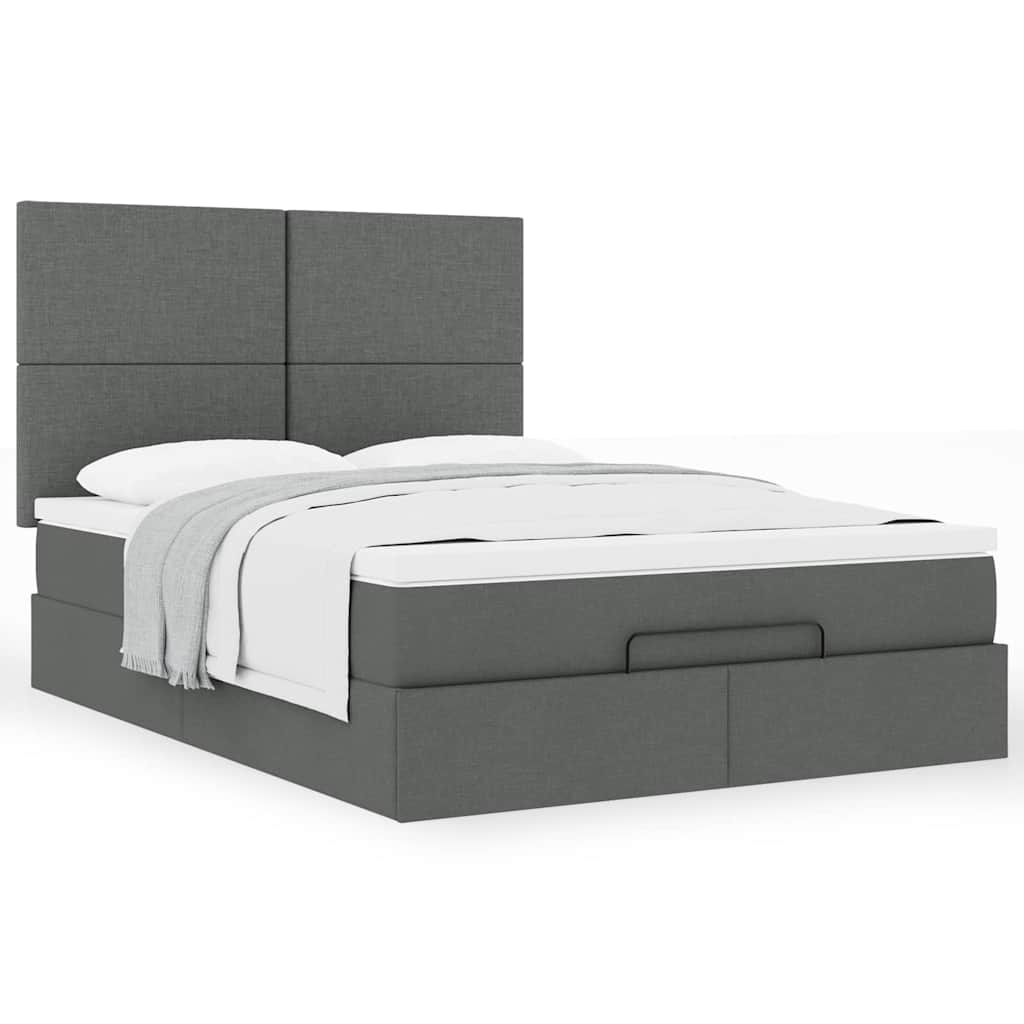 8721158478955_g_en_hd_2 vidaXL Ottoman Bed with Mattress Dark Grey Queen Fabric - Image 4