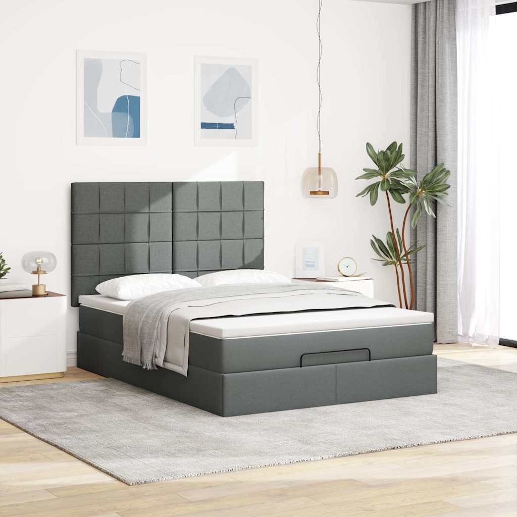 8721158479761_g_en_hd_1 vidaXL Ottoman Bed with Mattress Dark Grey Double Fabric - Image 3