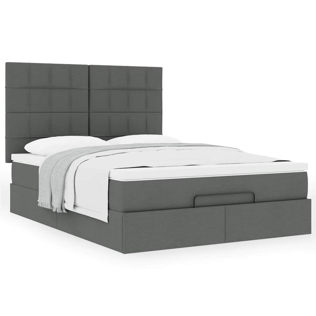 8721158479761_g_en_hd_2 vidaXL Ottoman Bed with Mattress Dark Grey Double Fabric - Image 4