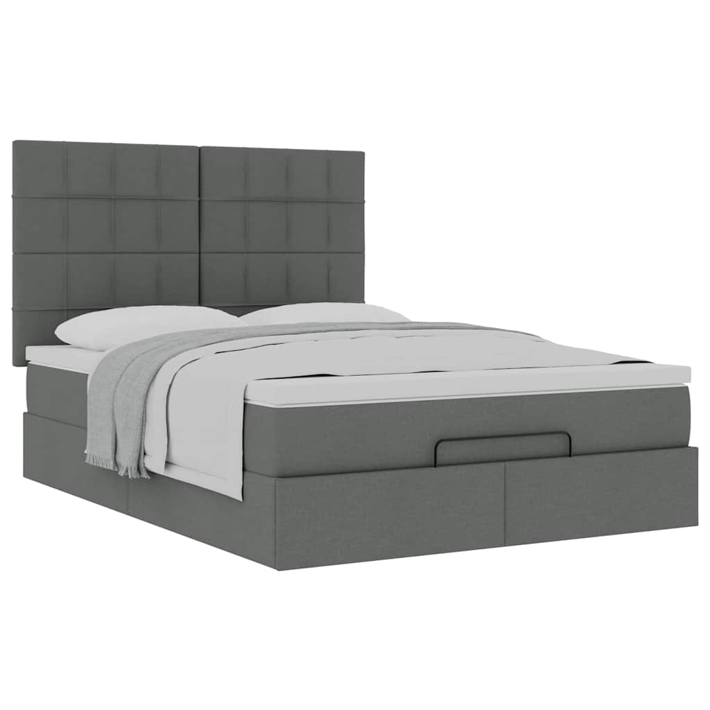 8721158479761_g_en_hd_3 vidaXL Ottoman Bed with Mattress Dark Grey Double Fabric - Image 5