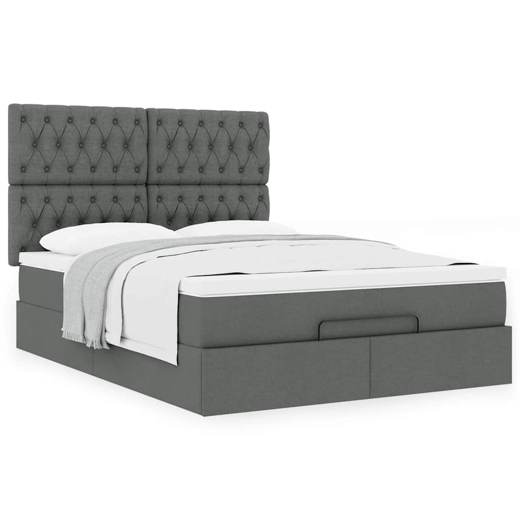8721158480613_g_en_hd_2 vidaXL Ottoman Bed with Mattress Dark Grey Queen Fabric - Image 4