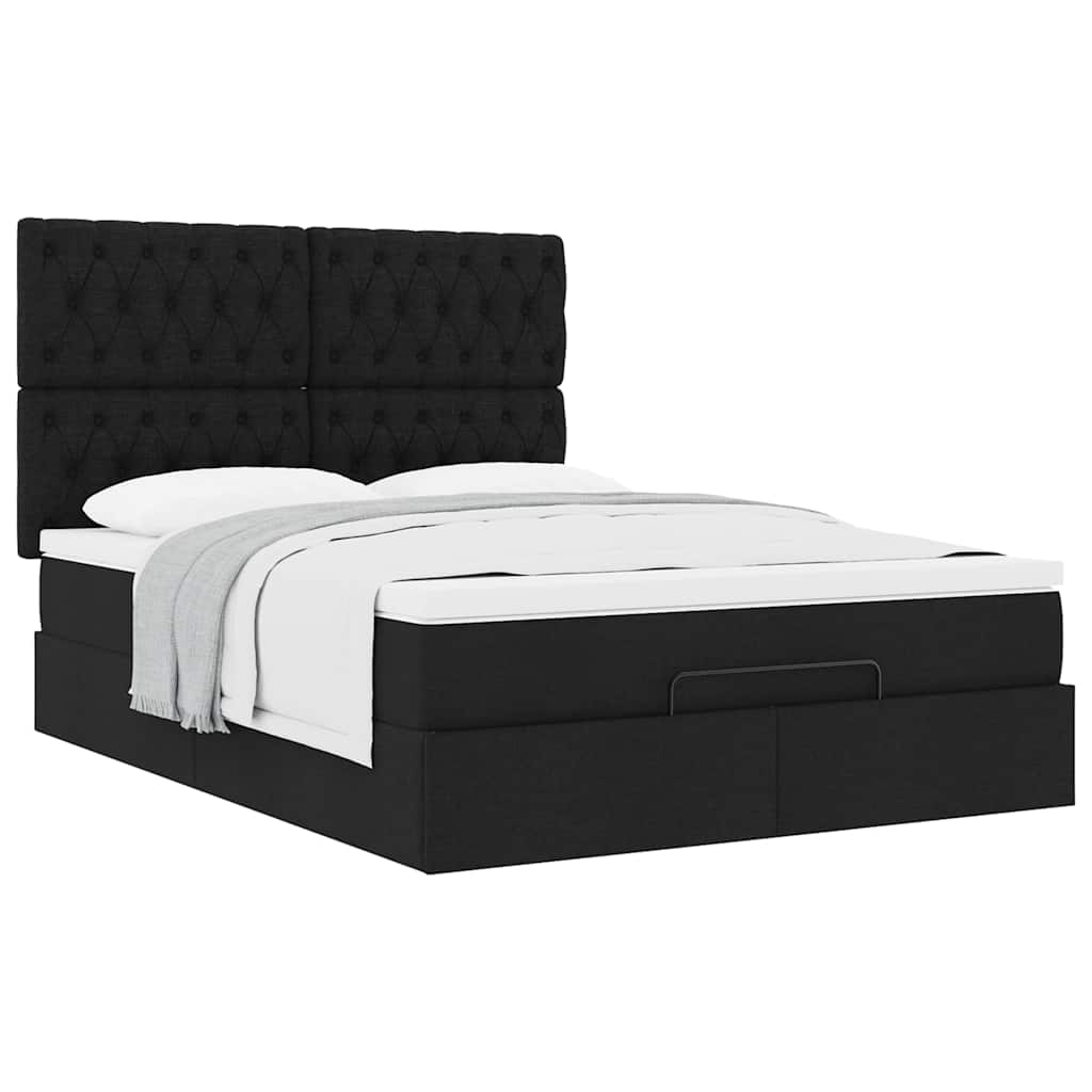 8721158480620_g_en_hd_3 vidaXL Ottoman Bed with Mattress Black Queen Fabric - Image 5
