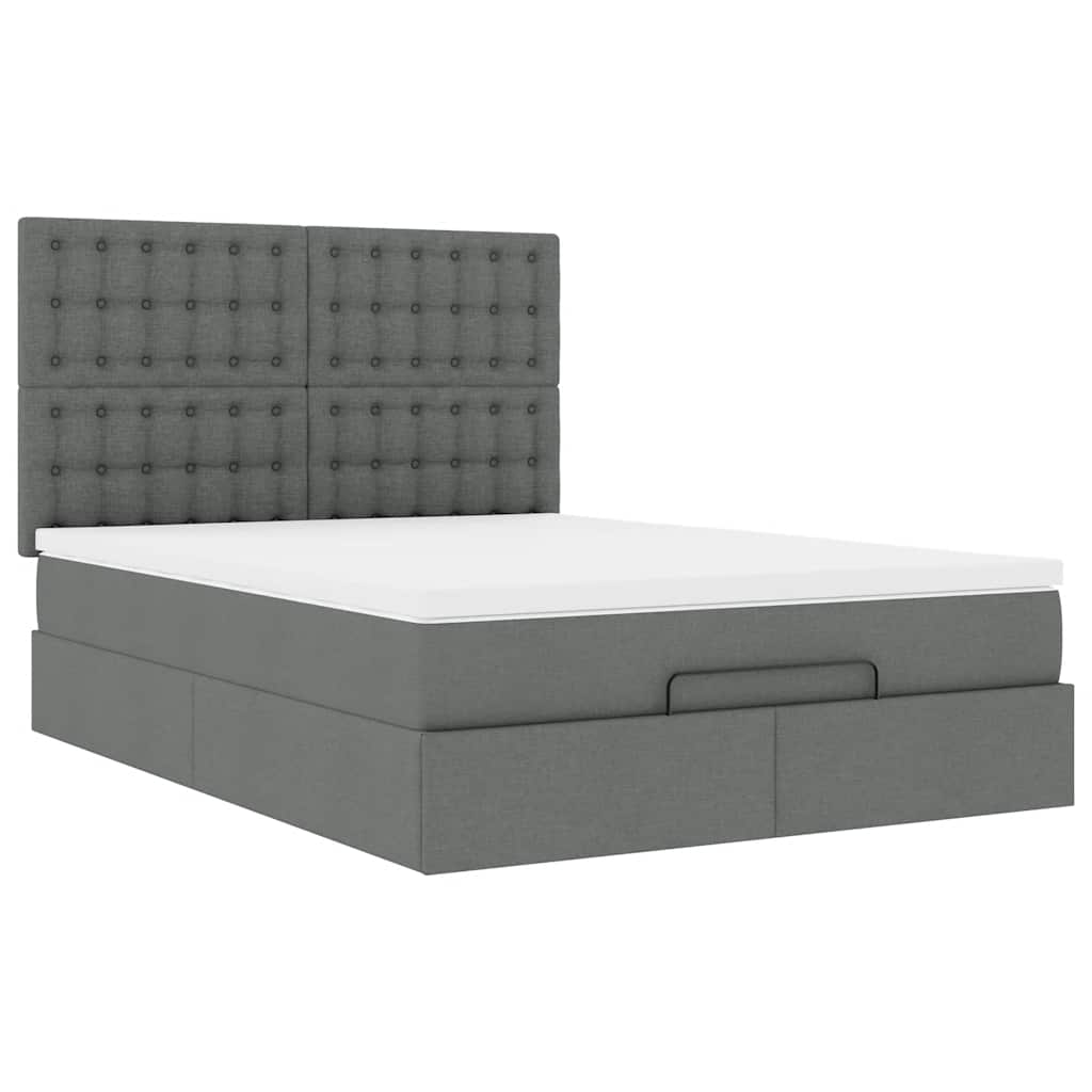 8721158481429_g_en_hd_4 vidaXL Ottoman Bed with Mattress Dark Grey Double Fabric - Image 6