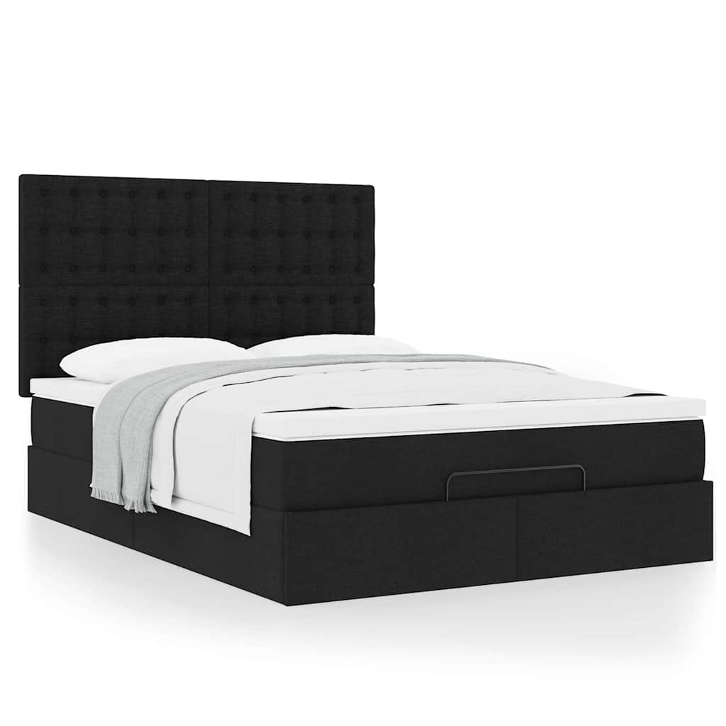8721158481436_g_en_hd_2 vidaXL Ottoman Bed with Mattress Black Double Fabric - Image 4
