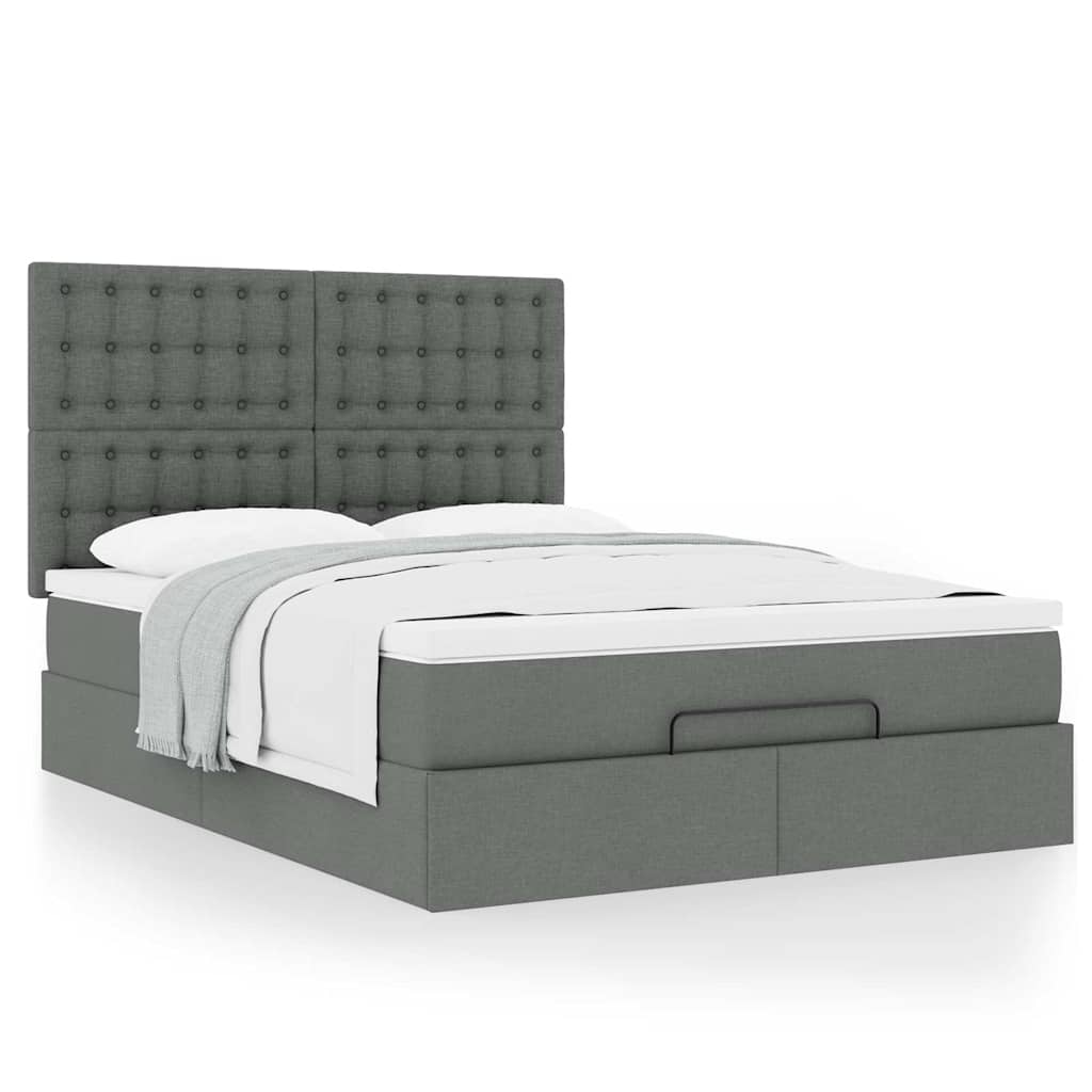 8721158481443_g_en_hd_2 vidaXL Ottoman Bed with Mattress Dark Grey Queen Fabric - Image 4