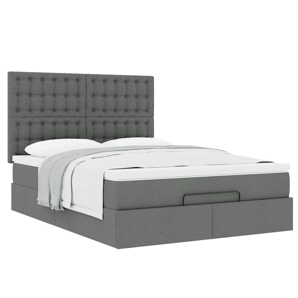 8721158481443_g_en_hd_3 vidaXL Ottoman Bed with Mattress Dark Grey Queen Fabric - Image 5