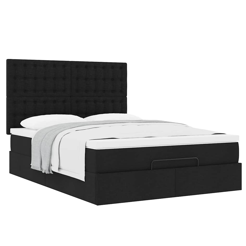 8721158481450_g_en_hd_3 vidaXL Ottoman Bed with Mattress Black Queen Fabric - Image 5