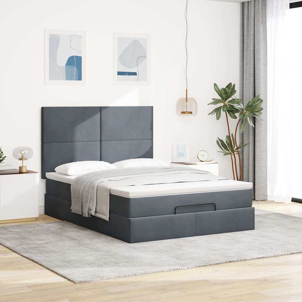 8721158482143_g_en_hd_1 vidaXL Ottoman Bed with Mattresses Dark Grey Double Velvet - Image 3