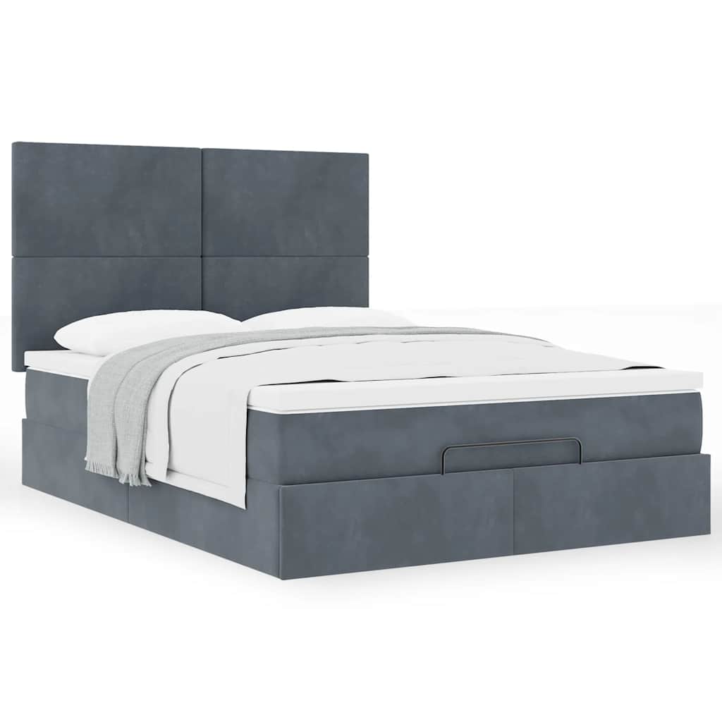 8721158482167_g_en_hd_2 vidaXL Ottoman Bed with Mattresses Dark Grey Queen Velvet - Image 4