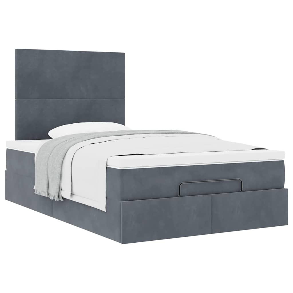 8721158482181_g_en_hd_2 vidaXL Ottoman Bed with Mattresses Dark Grey King Single Velvet - Image 4