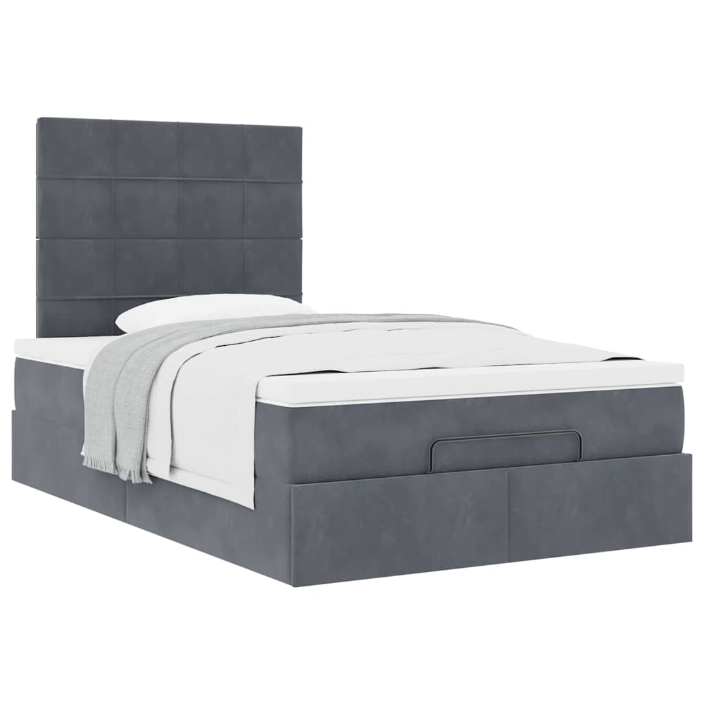 8721158482907_g_en_hd_2 vidaXL Ottoman Bed with Mattresses Dark Grey King Single Velvet - Image 4