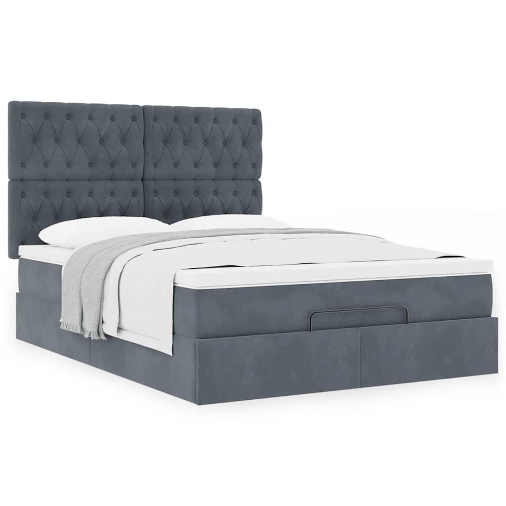 8721158483607_g_en_hd_2 vidaXL Ottoman Bed with Mattresses Dark Grey Queen Velvet - Image 4