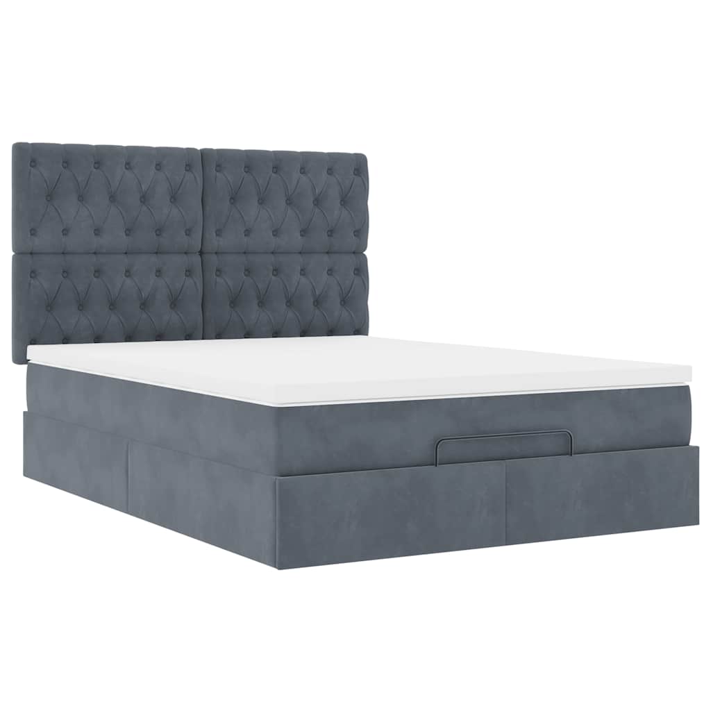 8721158483607_g_en_hd_4 vidaXL Ottoman Bed with Mattresses Dark Grey Queen Velvet - Image 6