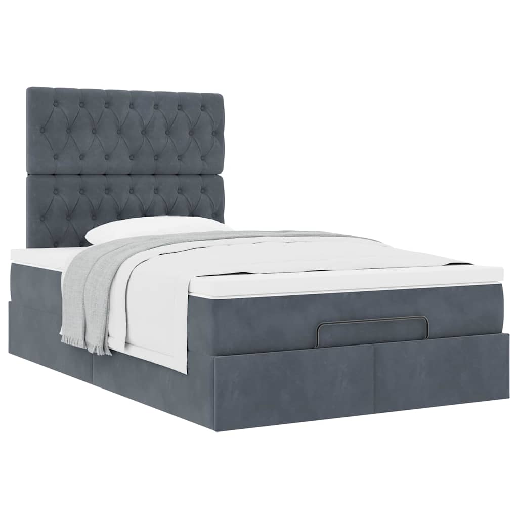 8721158483621_g_en_hd_3 vidaXL Ottoman Bed with Mattresses Dark Grey King Single Velvet - Image 5