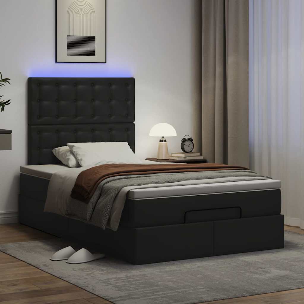 8721158486646_g_en_hd_1 vidaXL Ottoman Bed with Mattress & LEDs Black King Single Faux Leather - Image 3
