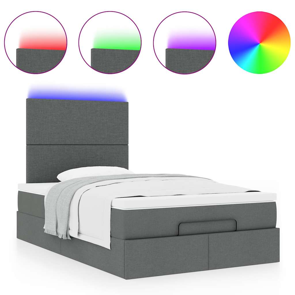8721158487469_g_en_hd_3 vidaXL Ottoman Bed with Mattress & LEDs Dark Grey King Single Fabric - Image 5