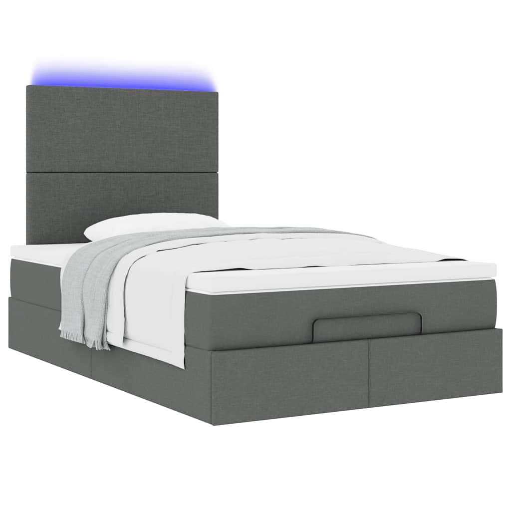 8721158487469_g_en_hd_4 vidaXL Ottoman Bed with Mattress & LEDs Dark Grey King Single Fabric - Image 6