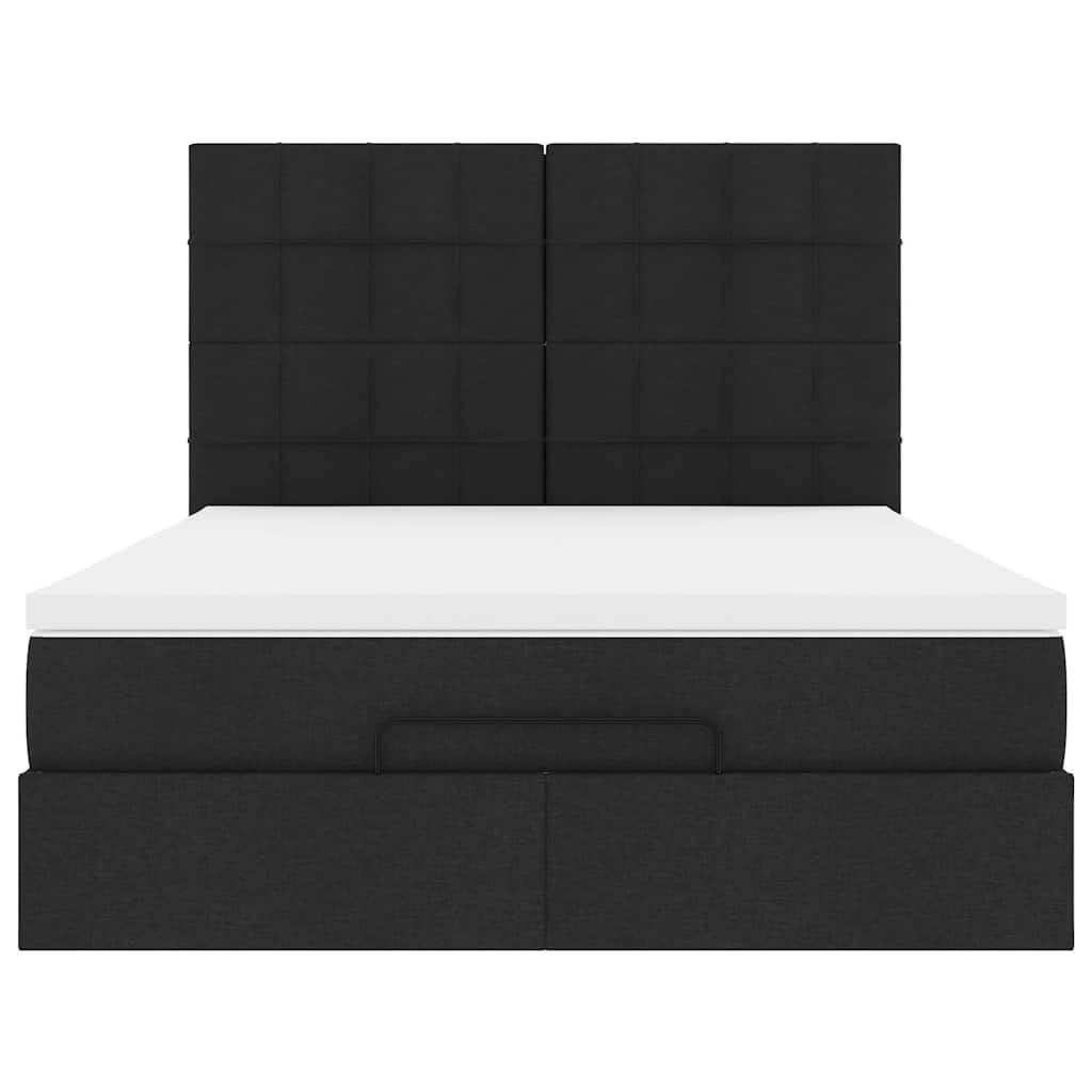 8721158488282_g_en_hd_6 vidaXL Ottoman Bed with Mattress & LEDs Black Queen Fabric - Image 8