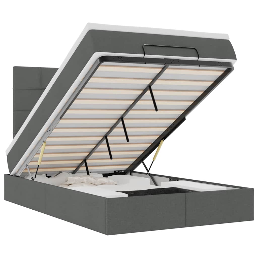 8721158488299_a_en_hd_1 vidaXL Ottoman Bed with Mattress & LEDs Dark Grey King Single Fabric - Image 2