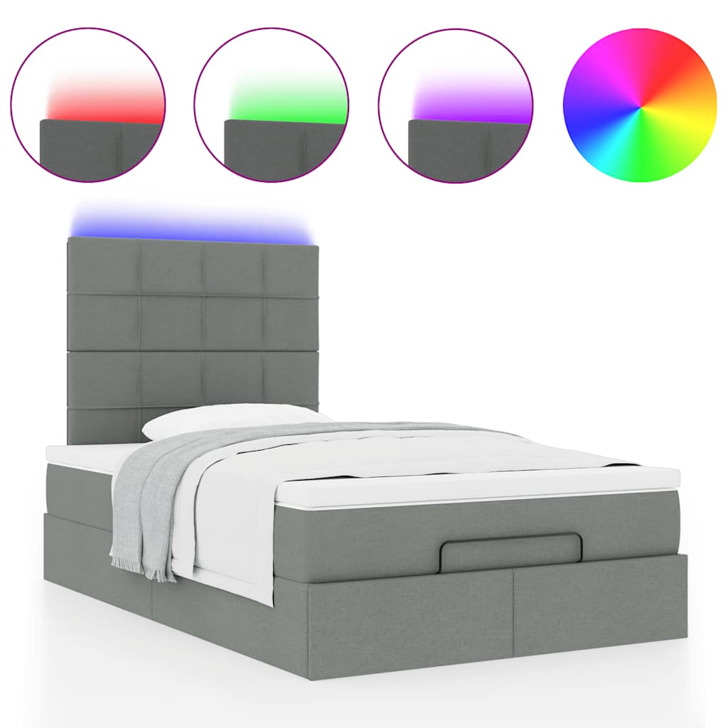 8721158488299_g_en_hd_3 vidaXL Ottoman Bed with Mattress & LEDs Dark Grey King Single Fabric - Image 5