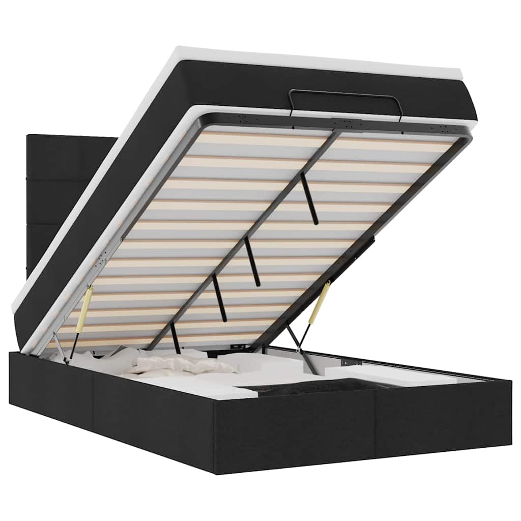 8721158488305_a_en_hd_1 vidaXL Ottoman Bed with Mattress & LEDs Black King Single Fabric - Image 2