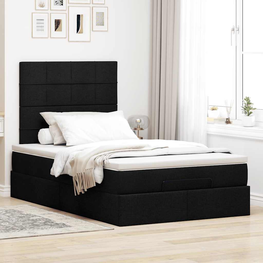 8721158488305_g_en_hd_2 vidaXL Ottoman Bed with Mattress & LEDs Black King Single Fabric - Image 4
