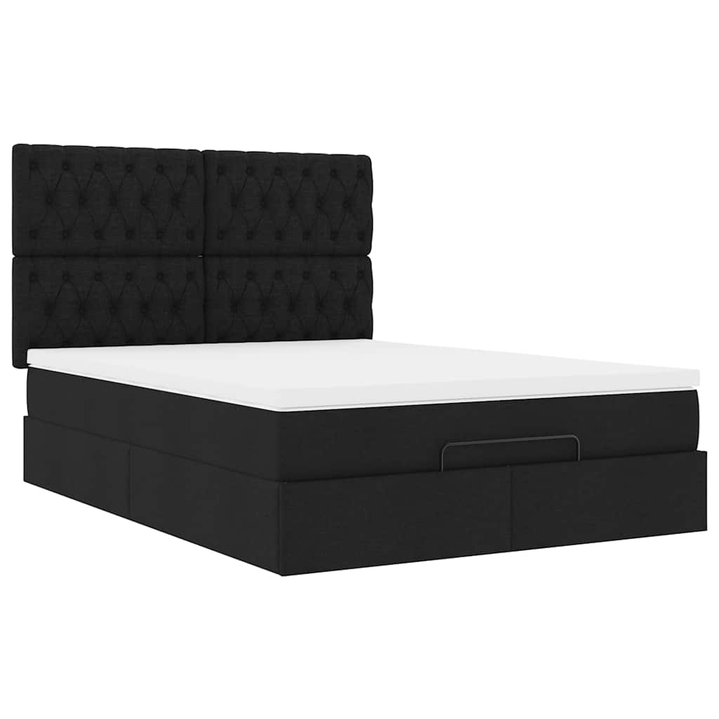 8721158489111_g_en_hd_5 vidaXL Ottoman Bed with Mattress & LEDs Black Queen Fabric - Image 7