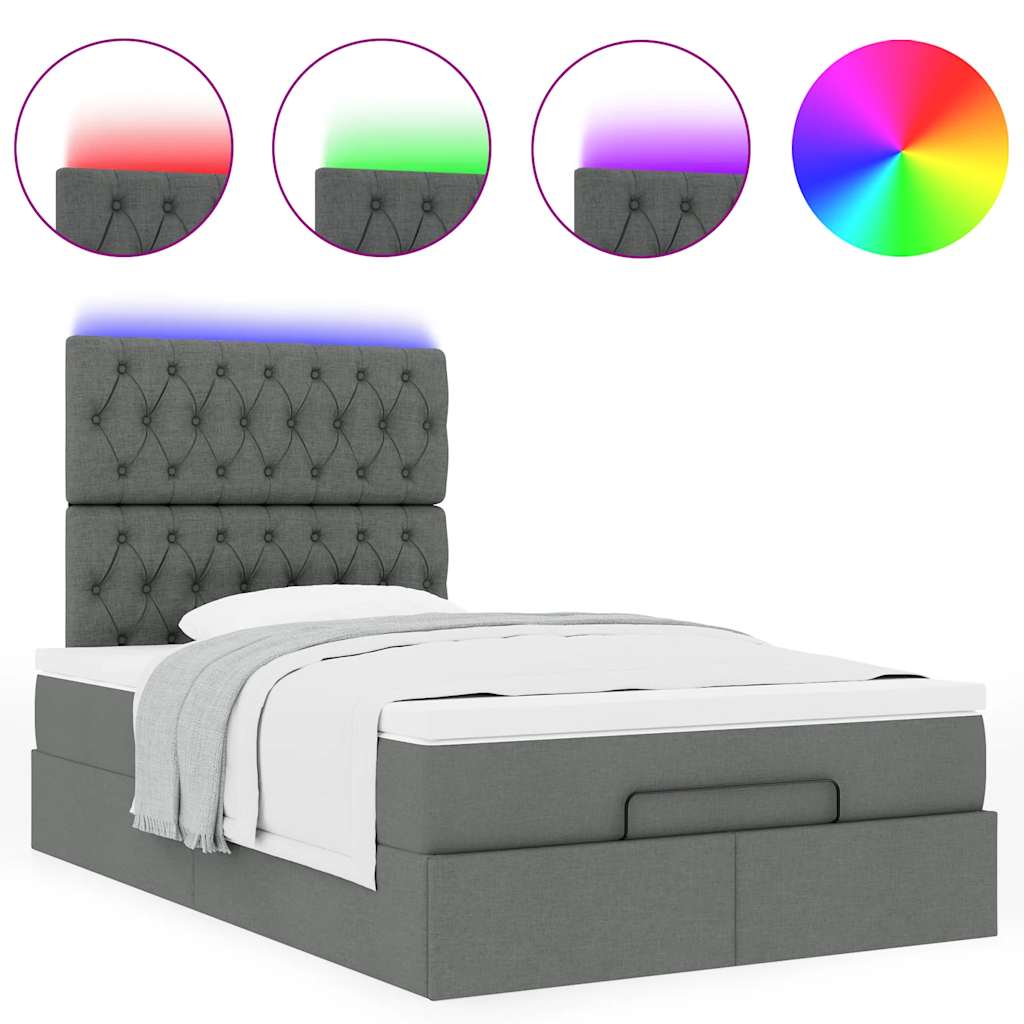 8721158489128_g_en_hd_3 vidaXL Ottoman Bed with Mattress & LEDs Dark Grey King Single Fabric - Image 5