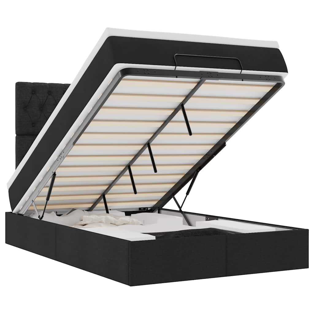 8721158489135_a_en_hd_1 vidaXL Ottoman Bed with Mattress & LEDs Black King Single Fabric - Image 2